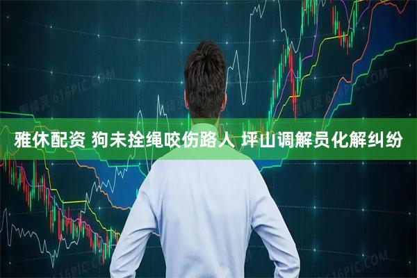雅休配资 狗未拴绳咬伤路人 坪山调解员化解纠纷